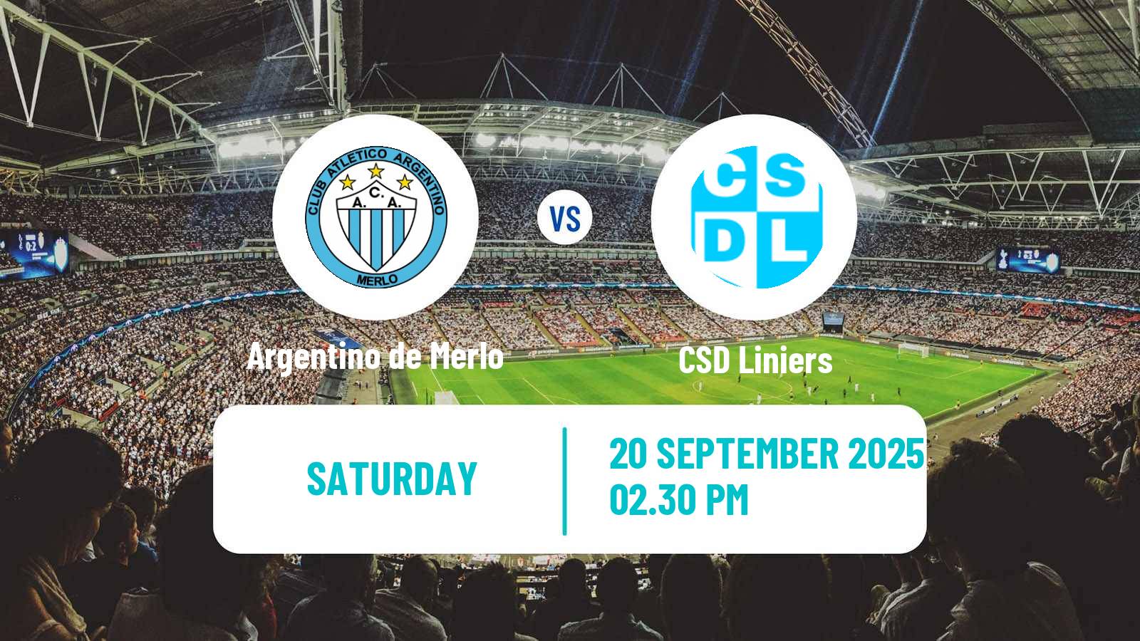 Soccer Argentinian Primera B Argentino de Merlo - Liniers