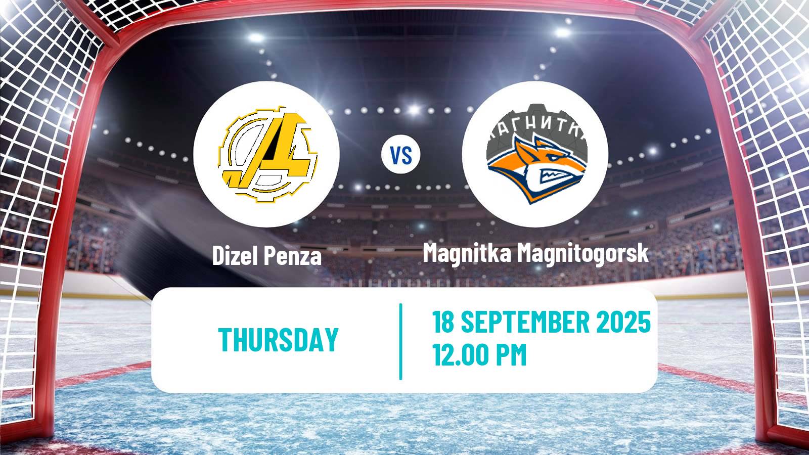 Hockey VHL Dizel Penza - Magnitka Magnitogorsk
