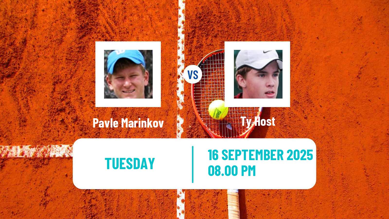 Tennis ITF M25 Tamworth 2 Men Pavle Marinkov - Ty Host