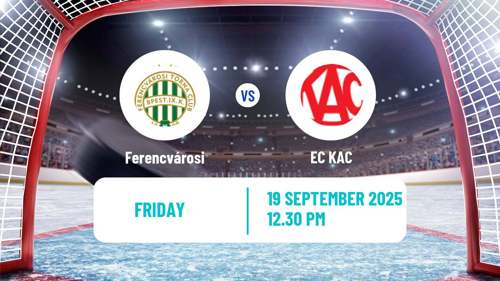 Hockey Austrian Ice Hockey League Ferencvárosi - EC KAC