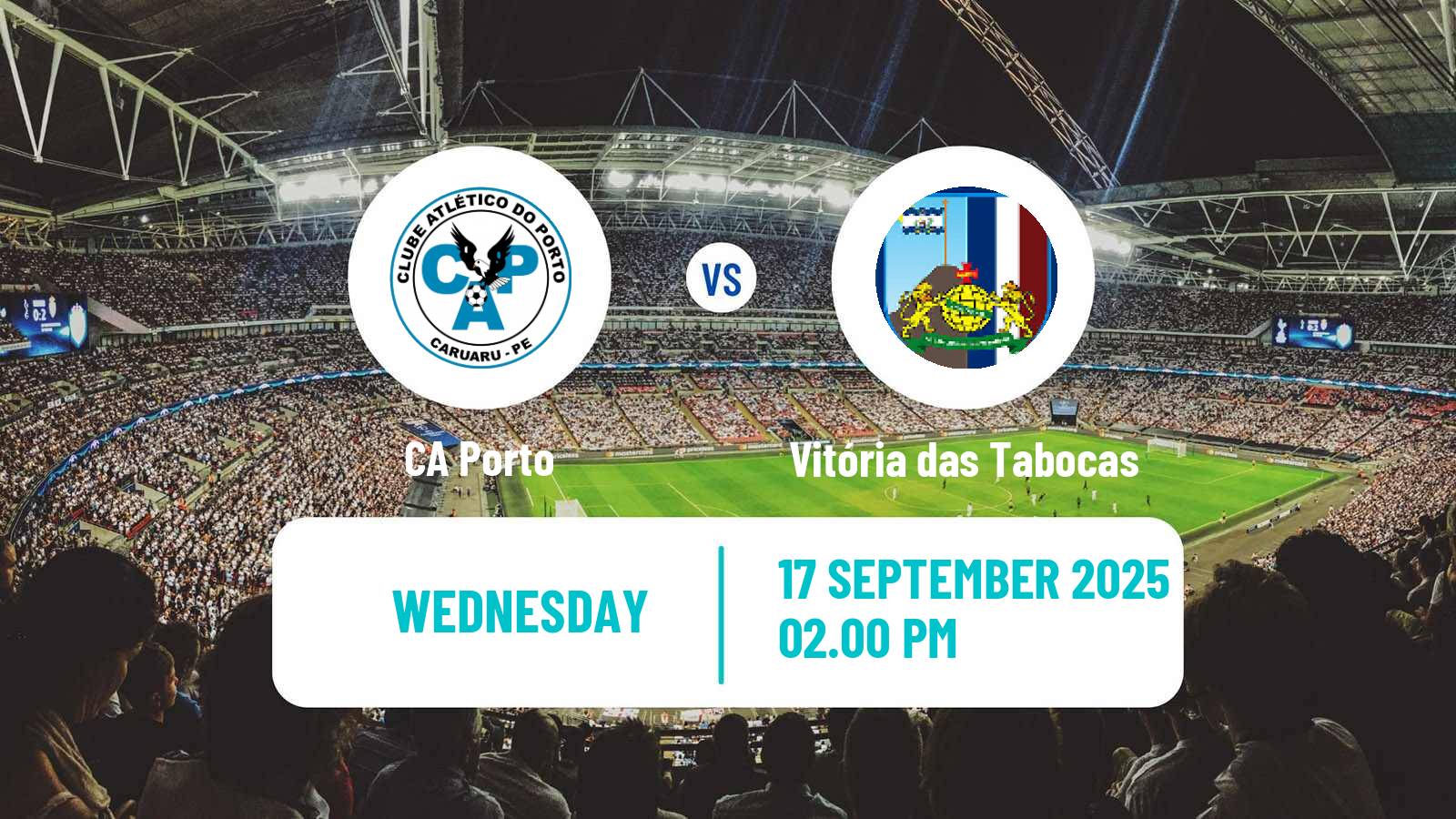 Soccer Brazilian Pernambucano 2 CA Porto - Vitória das Tabocas