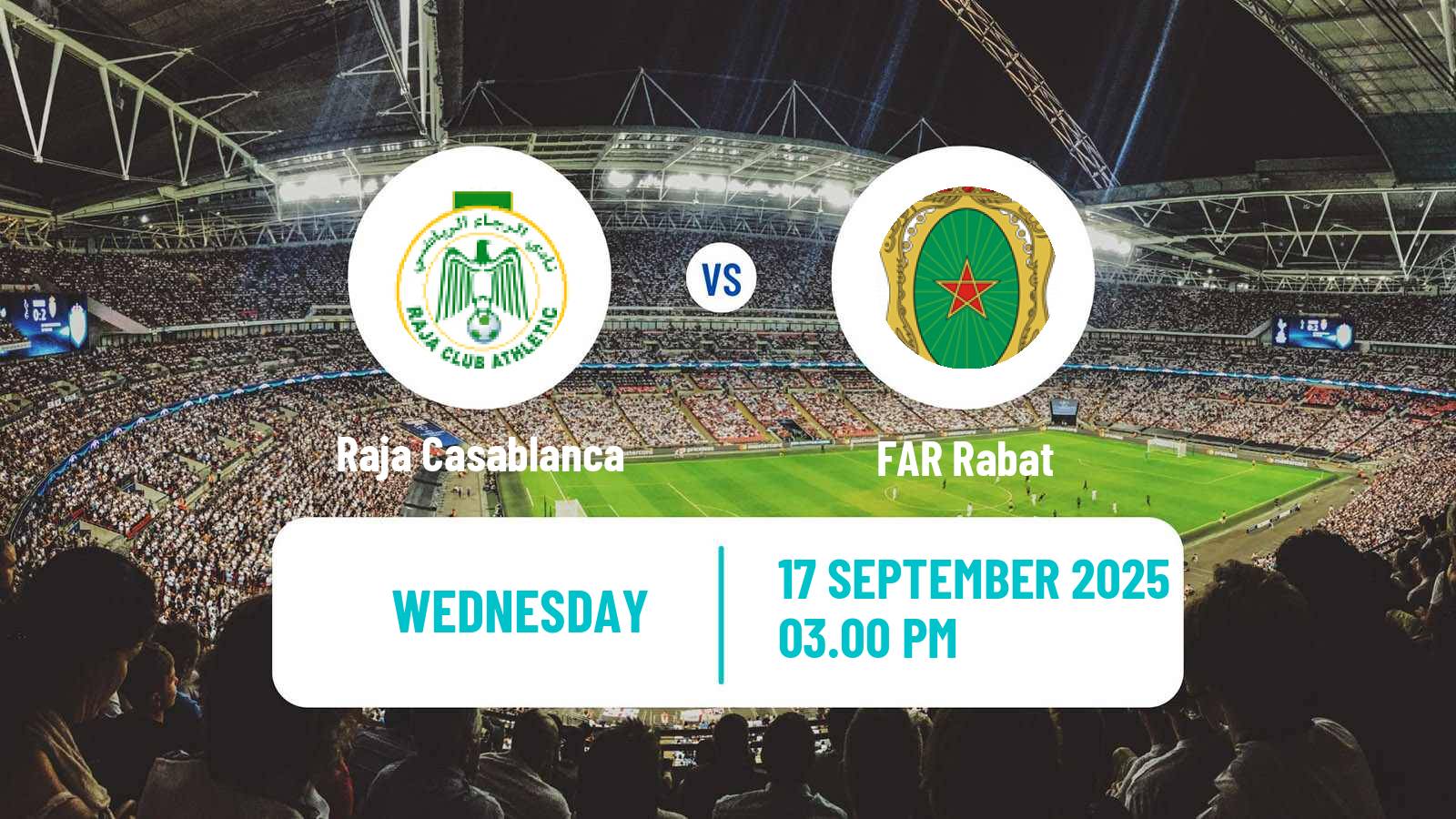 Soccer Moroccan Botola Raja Casablanca - FAR Rabat