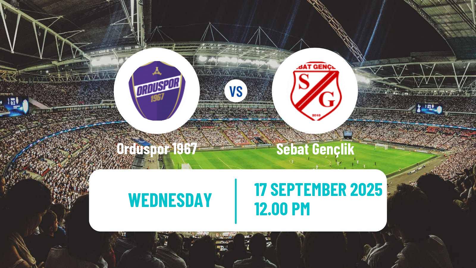 Soccer Turkish Cup Orduspor 1967 - Sebat Gençlik