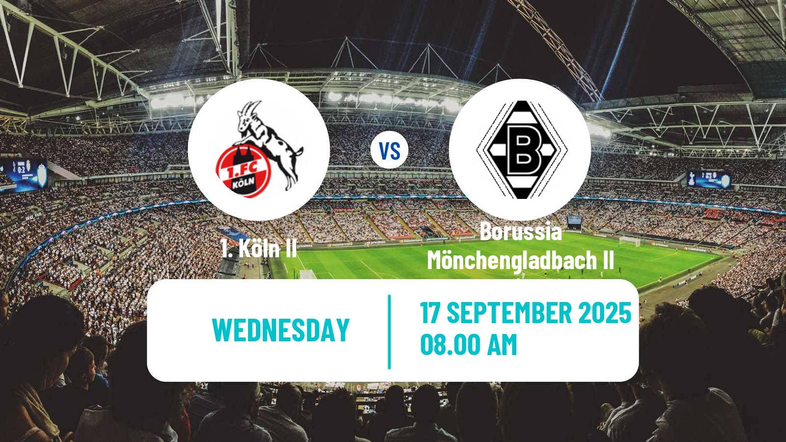 Soccer German Regionalliga West Köln II - Borussia Mönchengladbach II