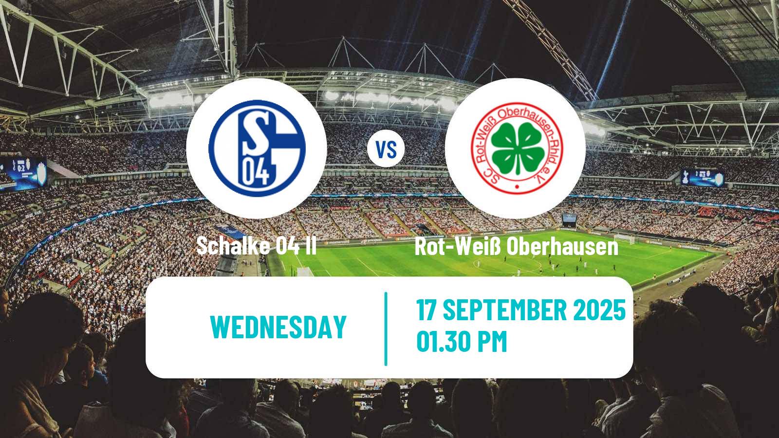 Soccer German Regionalliga West Schalke 04 II - Rot-Weiß Oberhausen