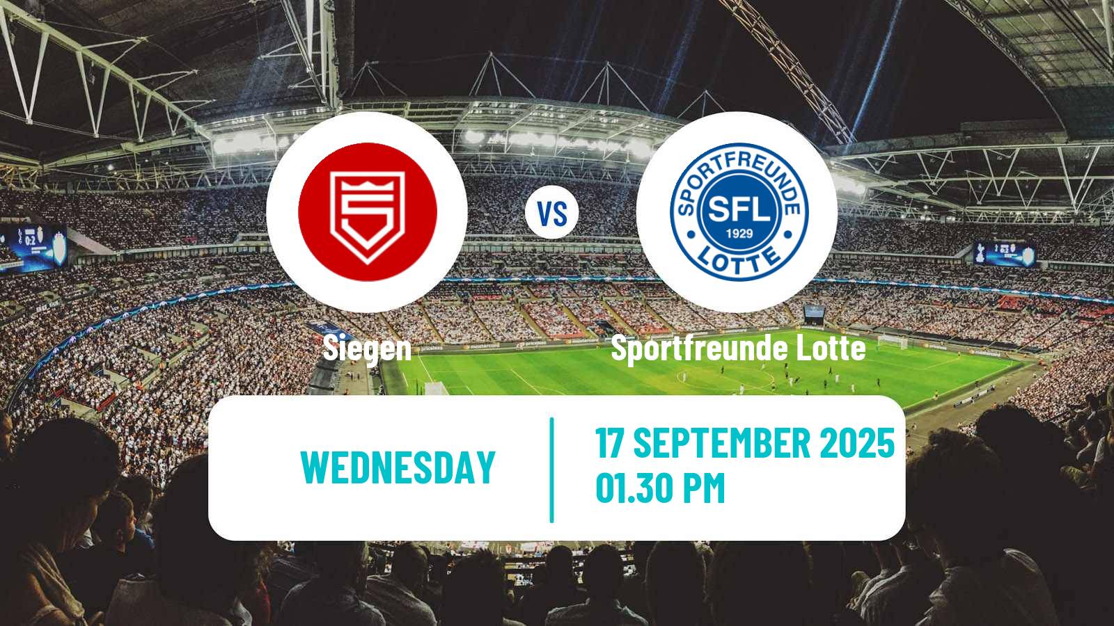 Soccer German Regionalliga West Siegen - Sportfreunde Lotte