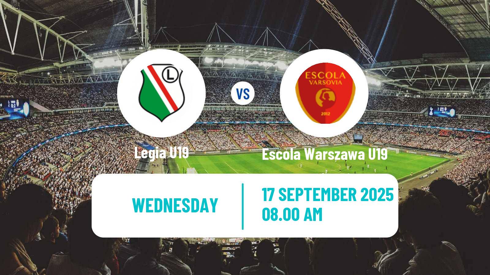 Soccer Polish Central Youth League Legia U19 - Escola Warszawa U19