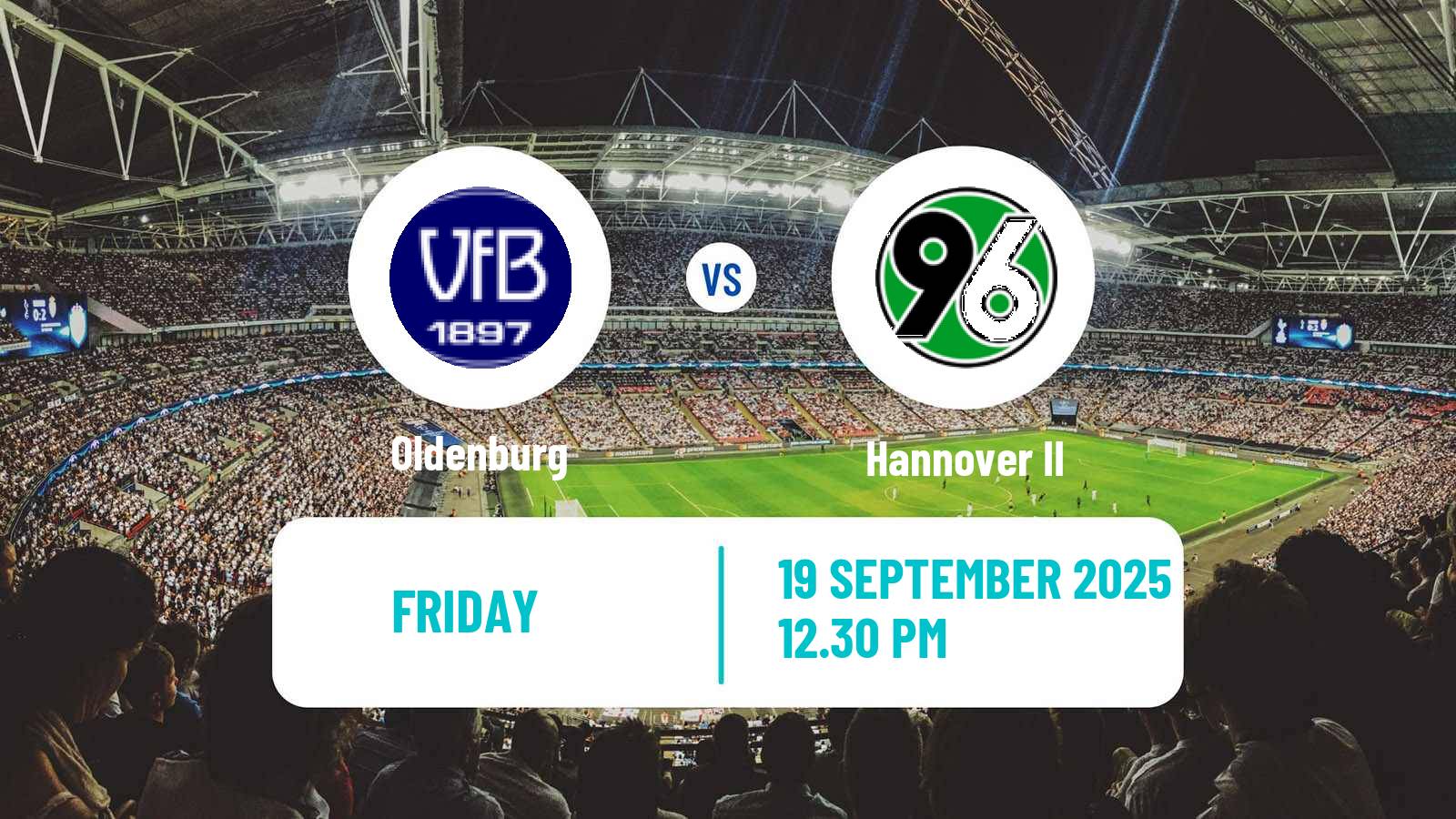 Soccer German Regionalliga North Oldenburg - Hannover II