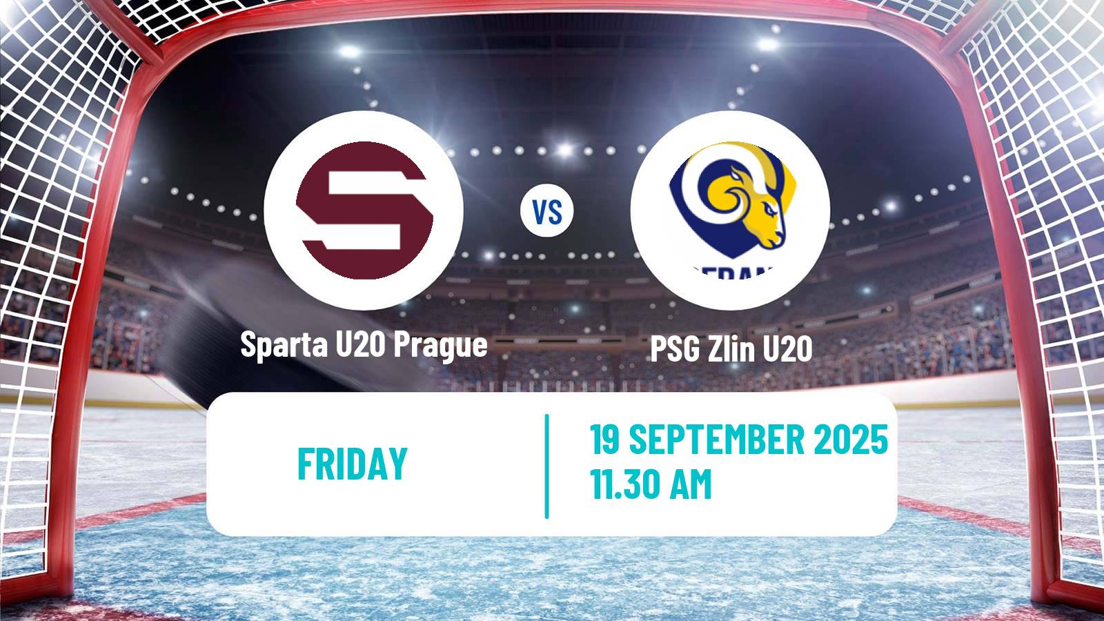 Hockey Czech ELJ Sparta U20 Prague - Zlin U20