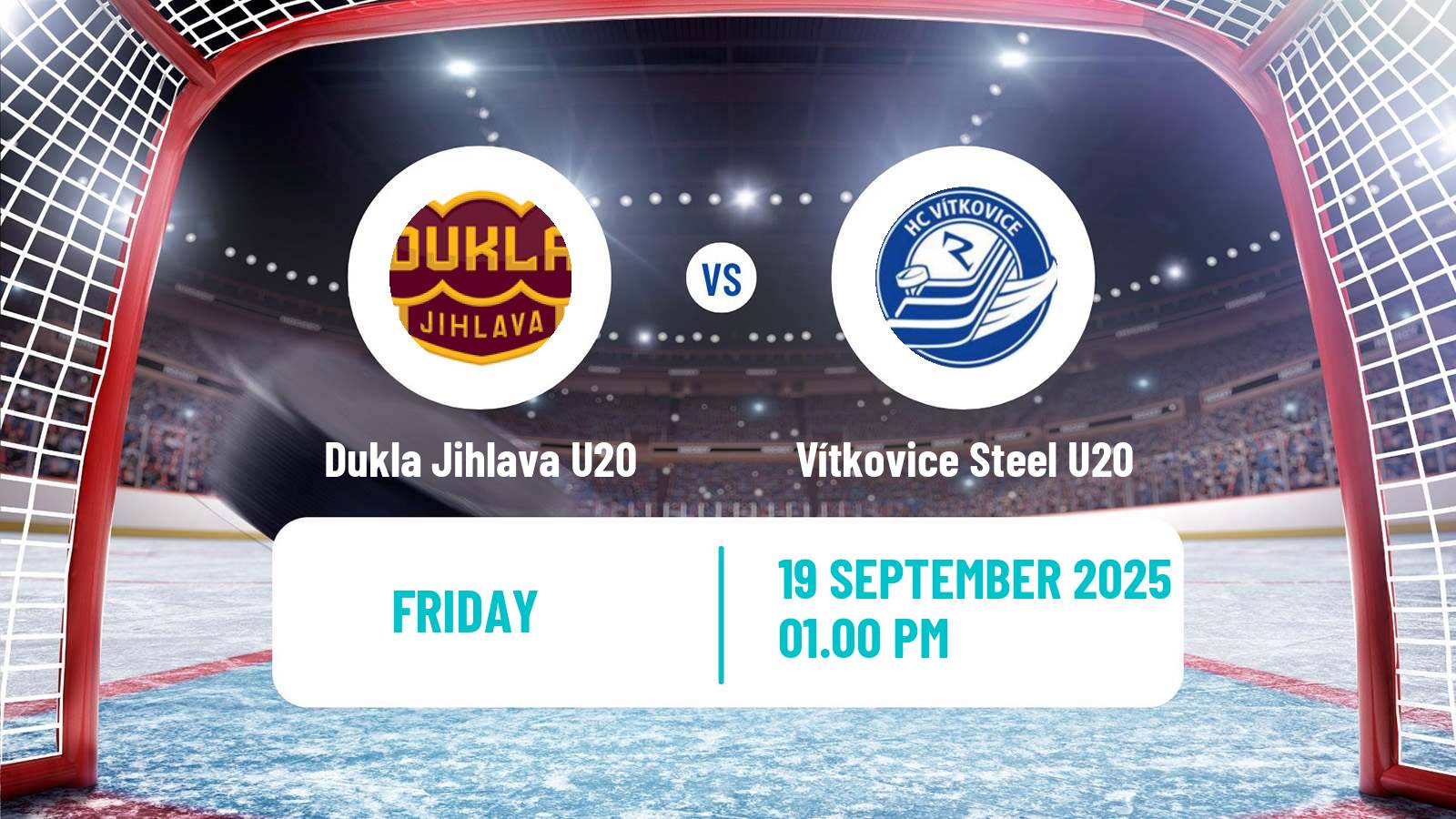 Hockey Czech ELJ Dukla Jihlava U20 - Vítkovice Steel U20