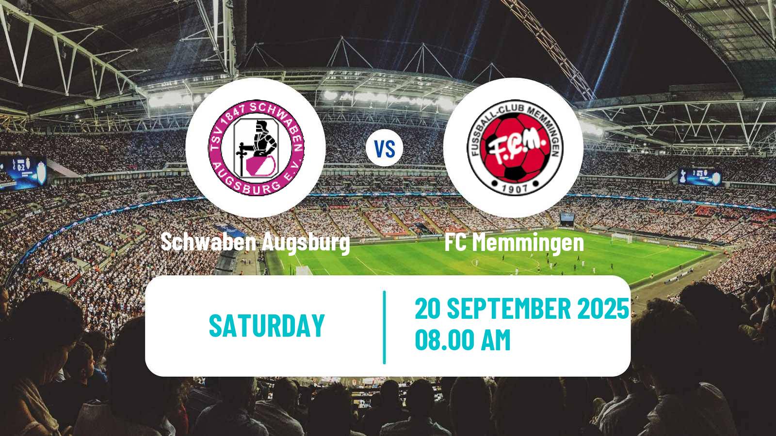 Soccer German Regionalliga Bayern Schwaben Augsburg - Memmingen