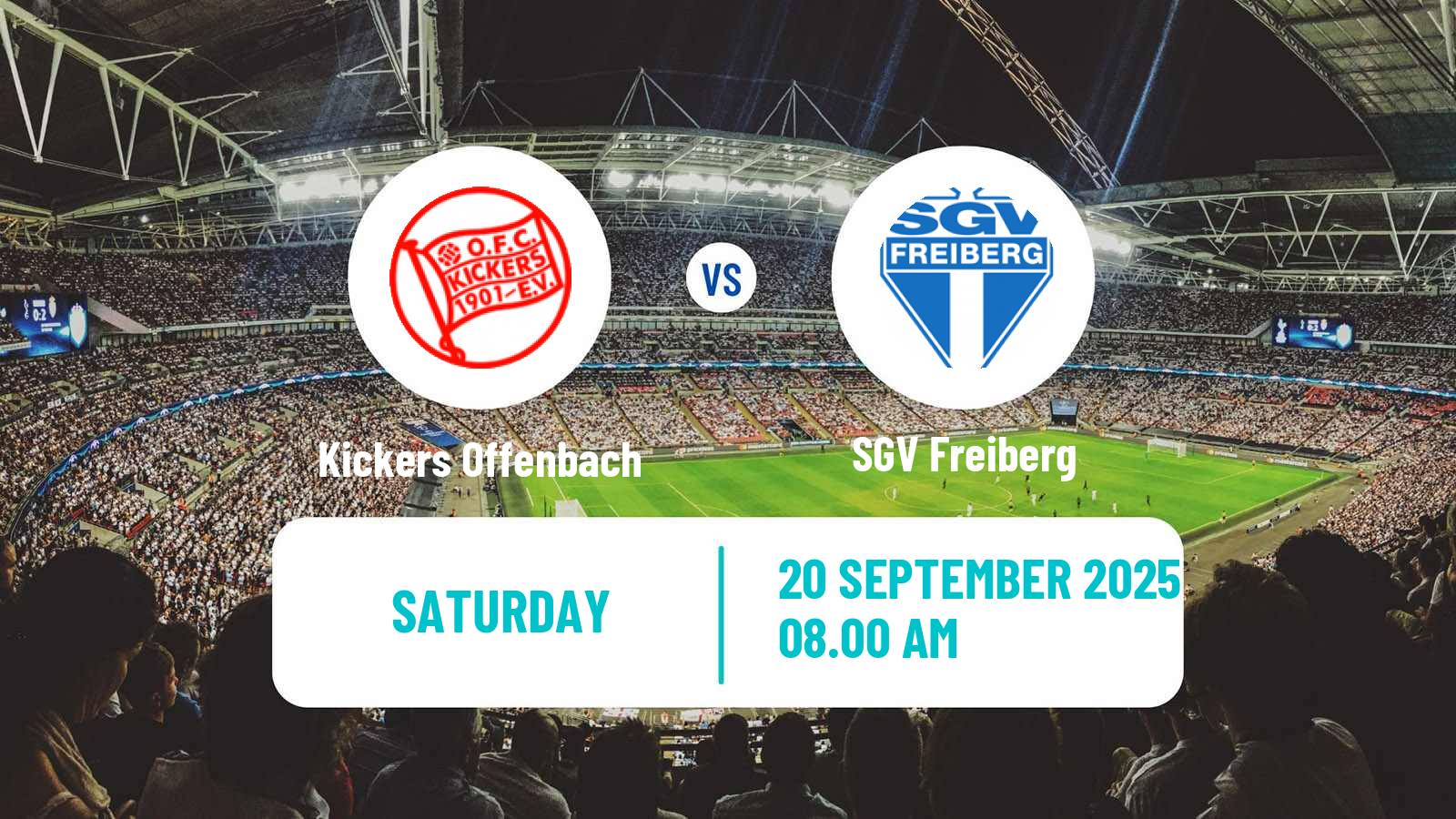 Soccer German Regionalliga Sudwest Kickers Offenbach - Freiberg