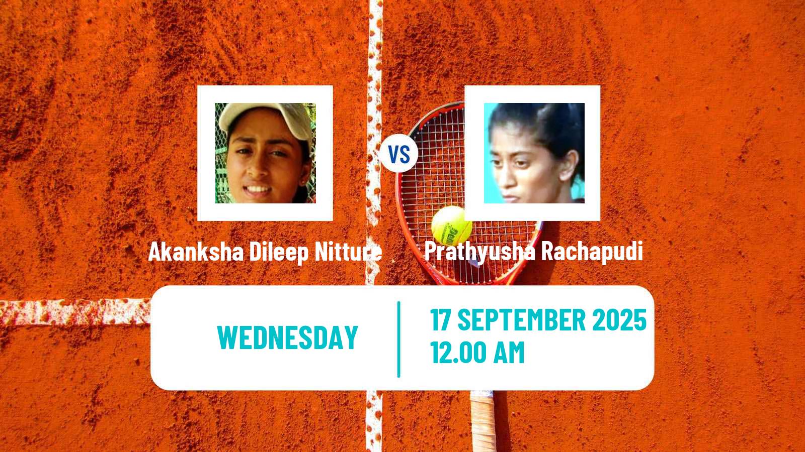 Tennis ITF W15 Gurugram Women Akanksha Dileep Nitture - Prathyusha Rachapudi