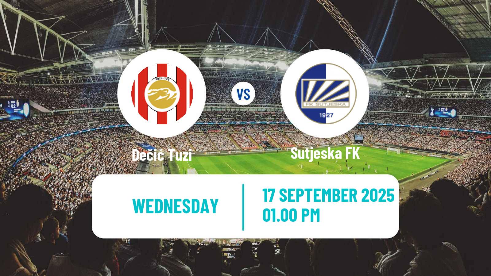 Soccer Montenegrin First League Dečić Tuzi - Sutjeska