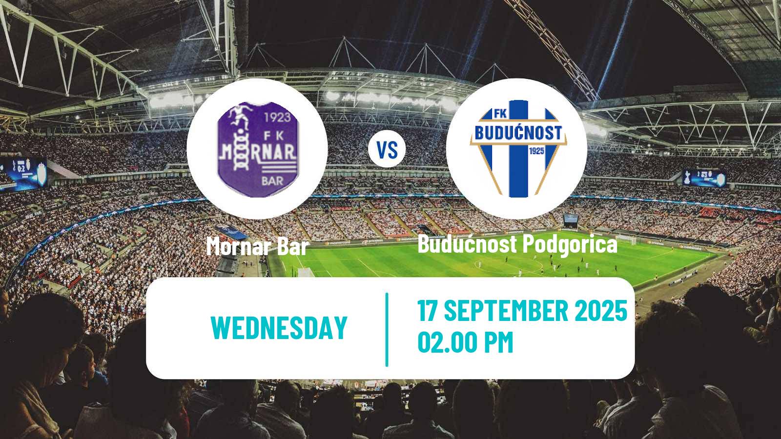 Soccer Montenegrin First League Mornar Bar - Budućnost Podgorica