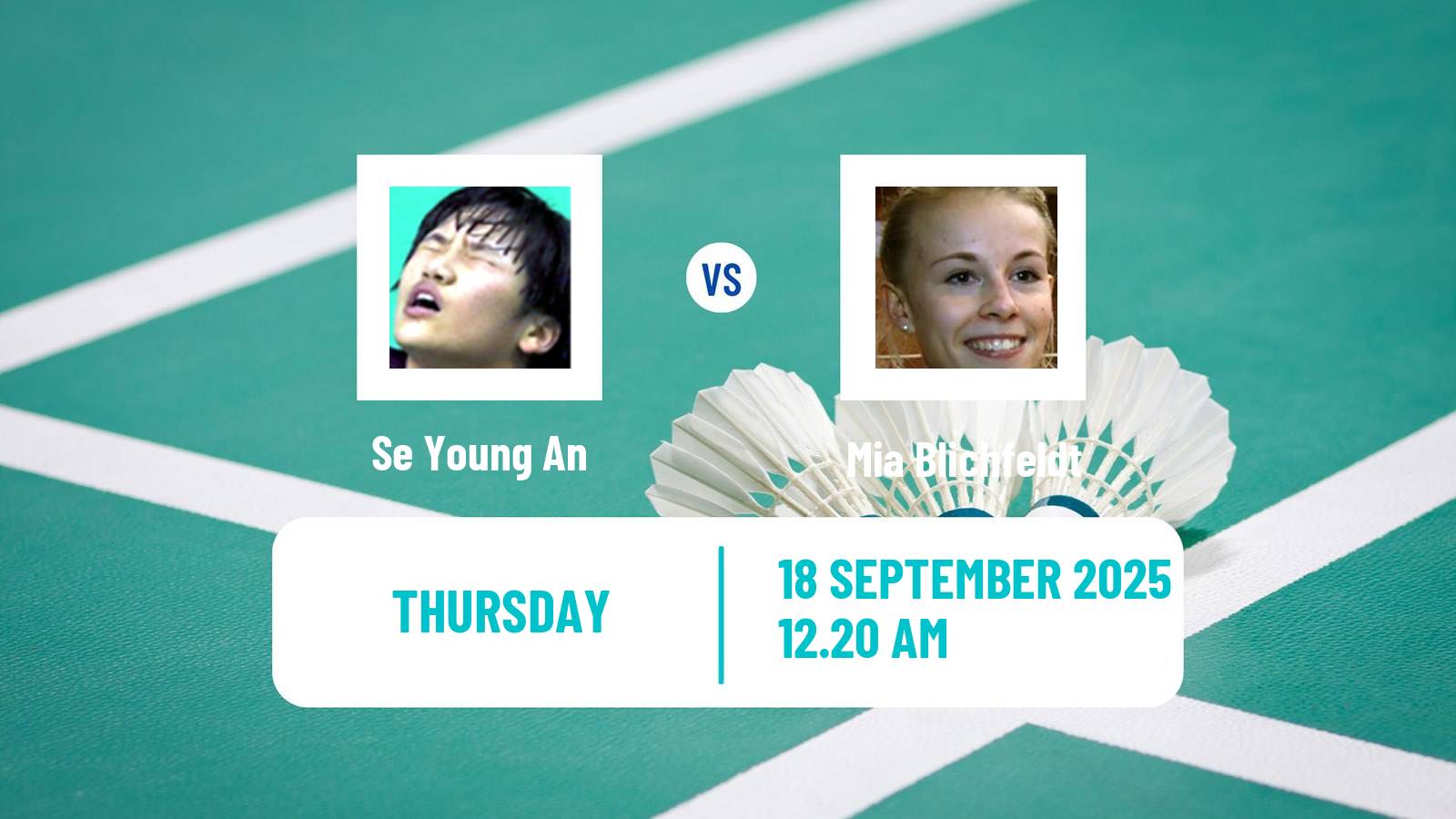 Badminton BWF World Tour China Masters 3 Women Se Young An - Mia Blichfeldt