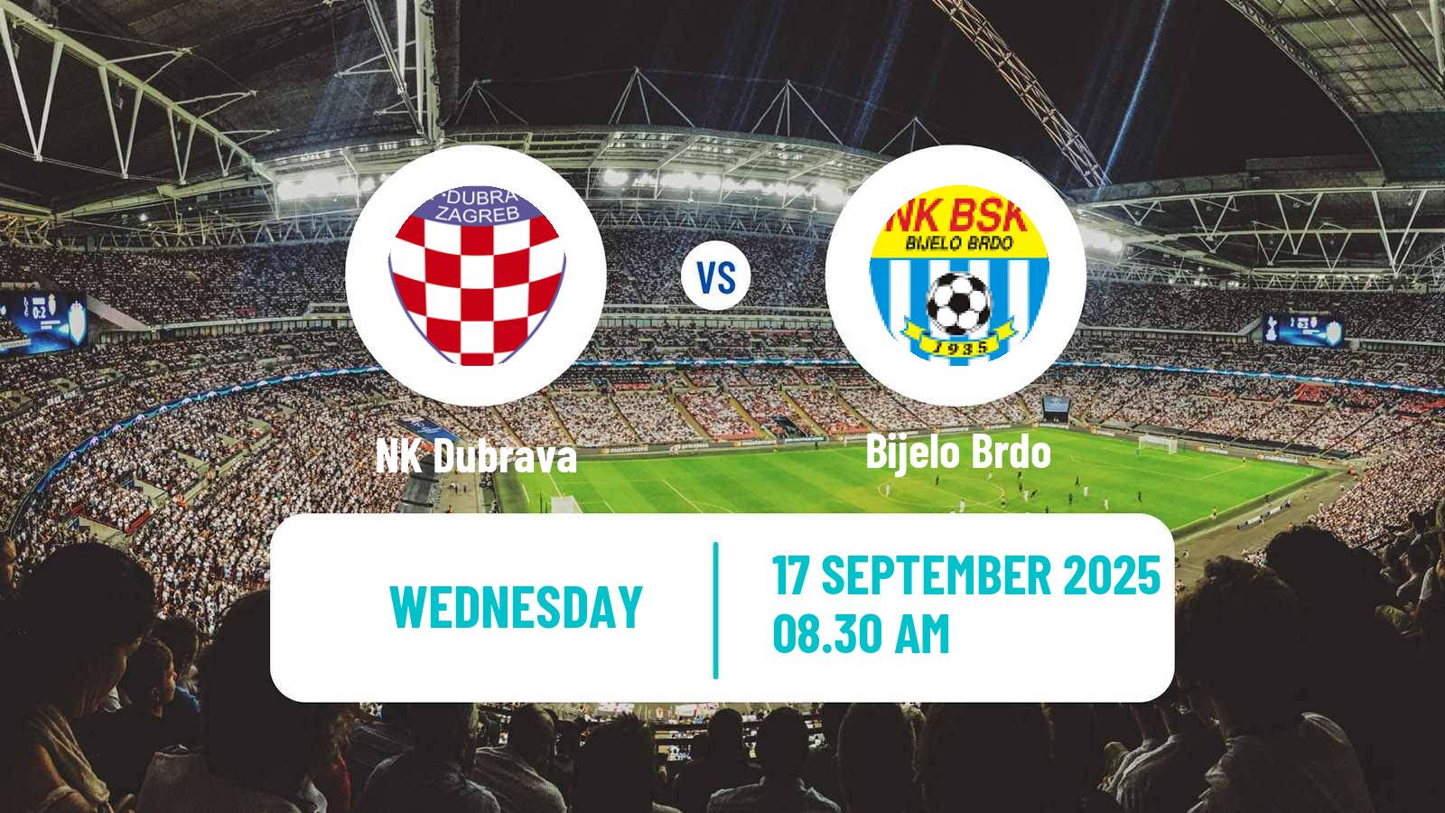 Soccer Croatian Prva NL Dubrava - Bijelo Brdo
