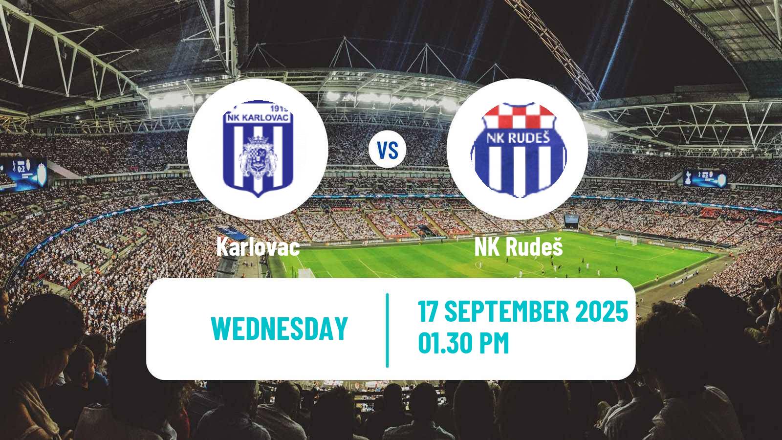 Soccer Croatian Prva NL Karlovac - Rudeš