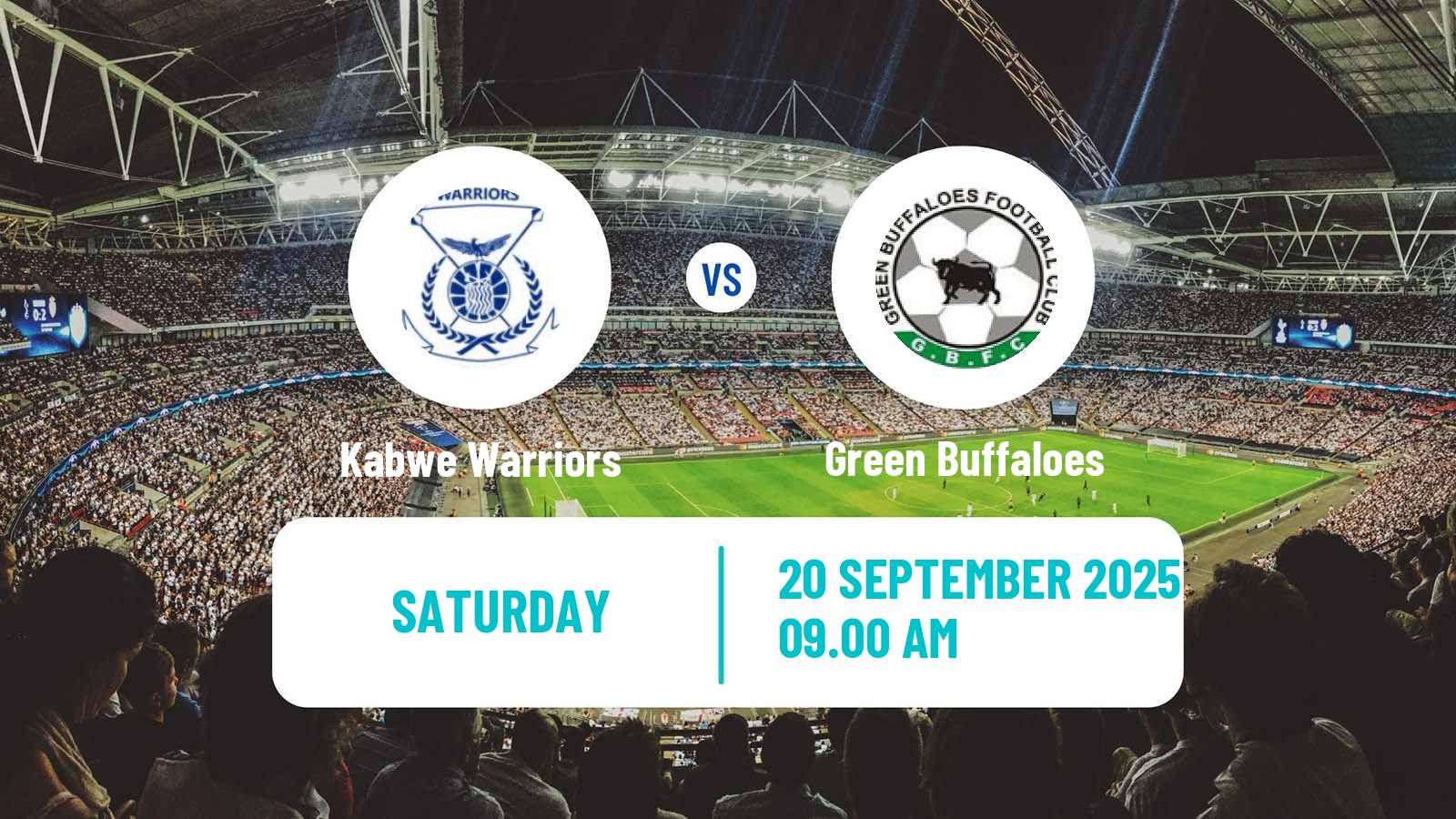 Soccer Zambian Premier League Kabwe Warriors - Green Buffaloes