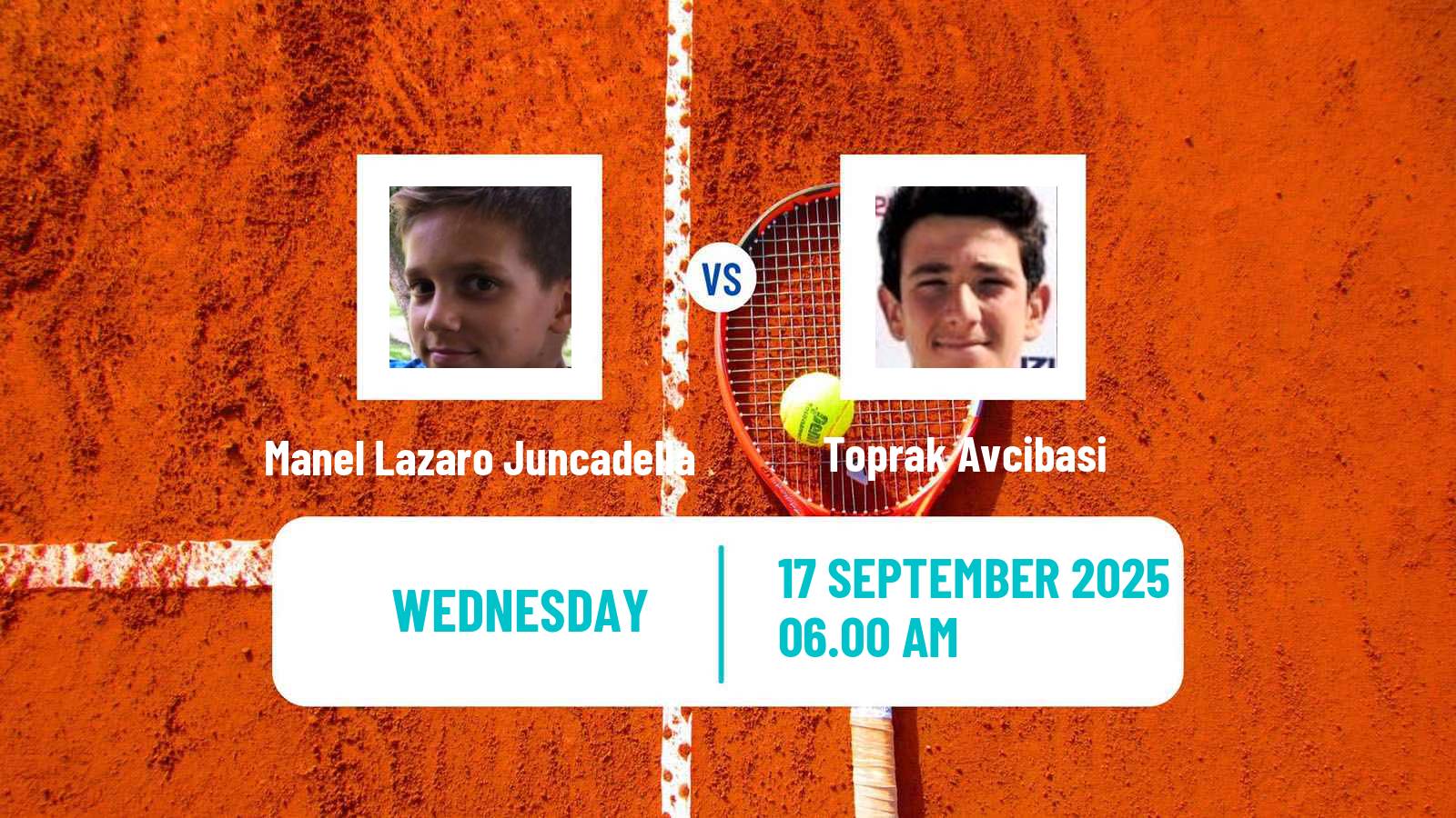 Tennis ITF M15 Melilla Men Manel Lazaro Juncadella - Toprak Avcibasi