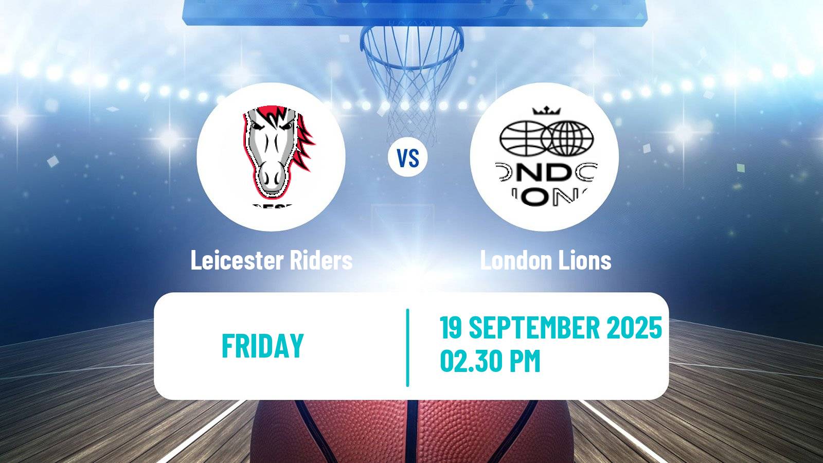 Basketball British Basketball League Leicester Riders - London Lions