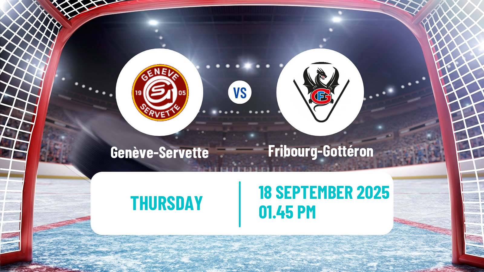 Hockey Swiss National League Hockey Genève-Servette - Fribourg-Gottéron