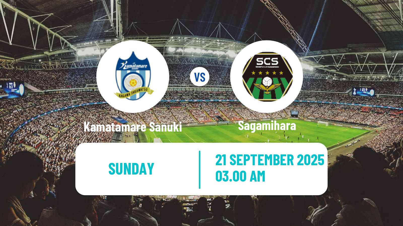Soccer Japan J3 League Kamatamare Sanuki - Sagamihara