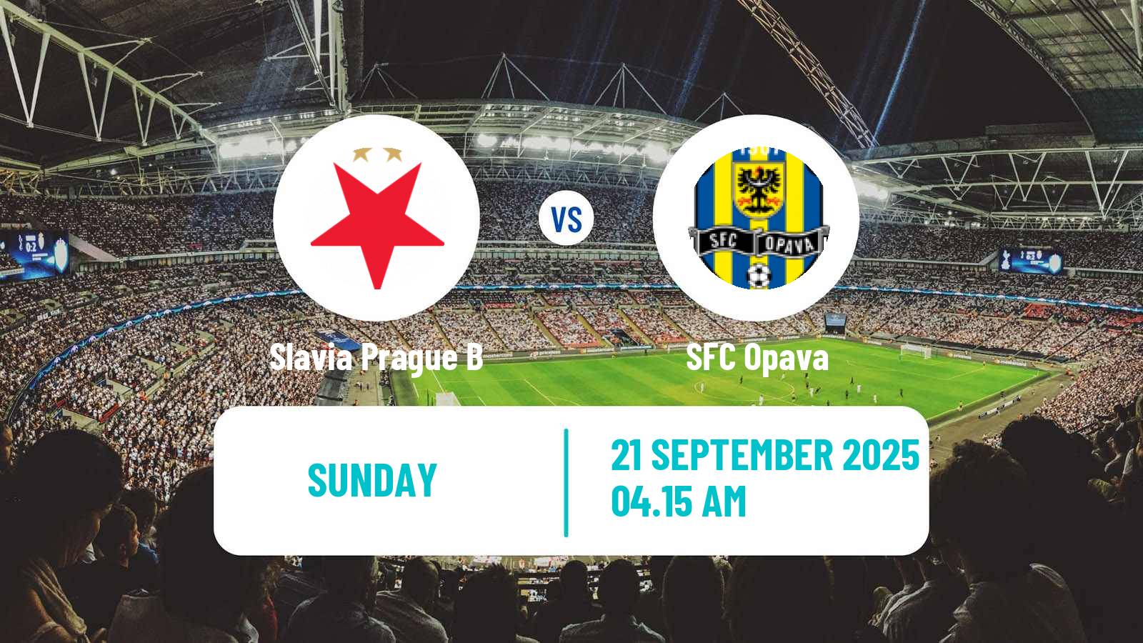 Soccer Czech Division 2 Slavia Prague B - Opava