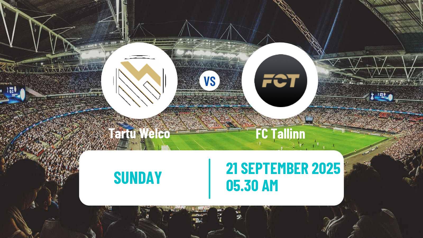 Soccer Estonian Esiliiga Tartu Welco - FC Tallinn