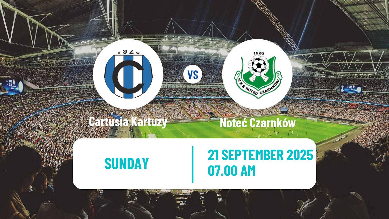 Soccer Polish Division 3 - Group II Cartusia Kartuzy - Noteć Czarnków