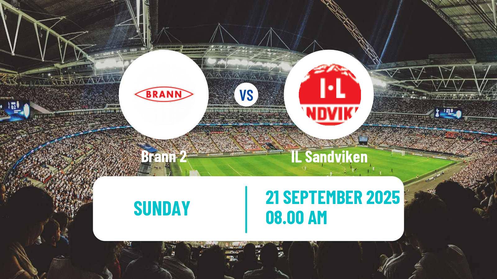 Soccer Norwegian Division 2 - Group 1 Brann 2 - Sandviken