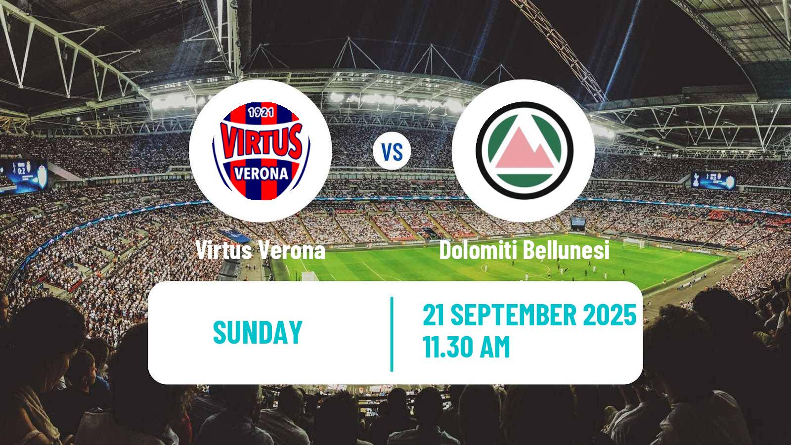 Soccer Italian Serie C Group A Virtus Verona - Dolomiti Bellunesi