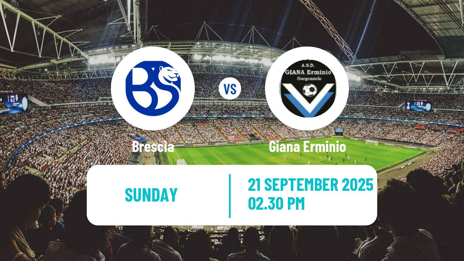Soccer Italian Serie C Group A Brescia - Giana Erminio