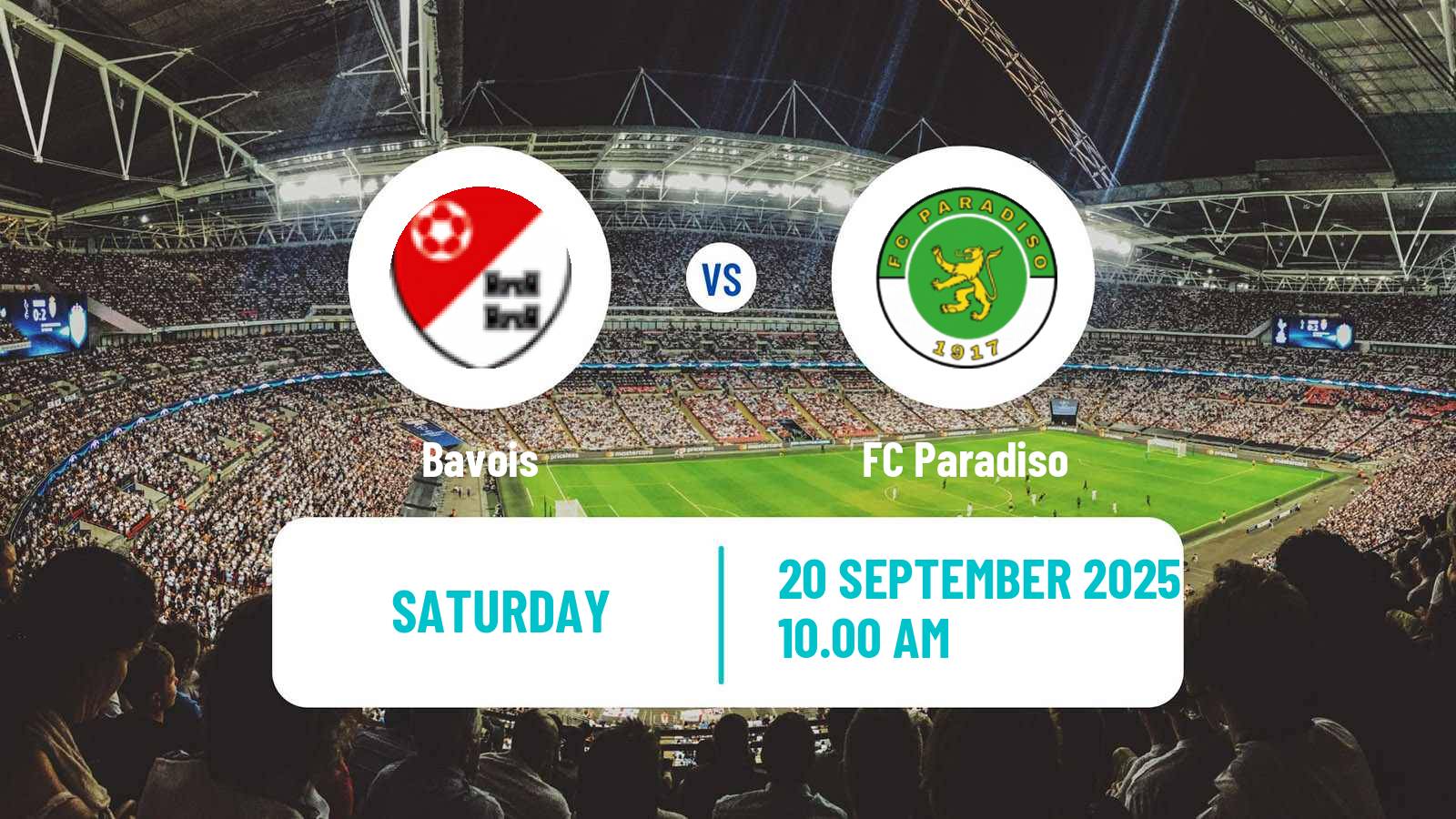 Soccer Swiss Promotion League Bavois - Paradiso