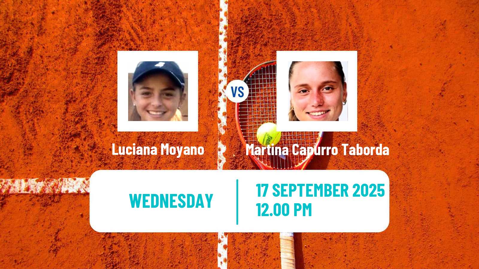 Tennis ITF W15 Lujan Women Luciana Moyano - Martina Capurro Taborda