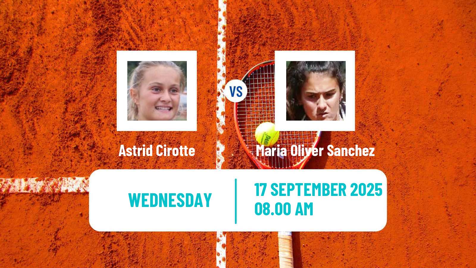 Tennis ITF W15 Ceuta Women Astrid Cirotte - Maria Oliver Sanchez