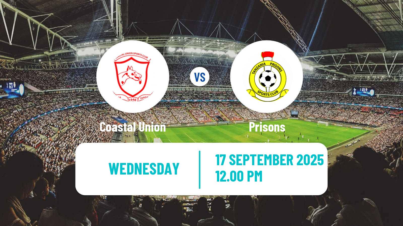 Soccer Tanzanian Premier League Coastal Union - Prisons
