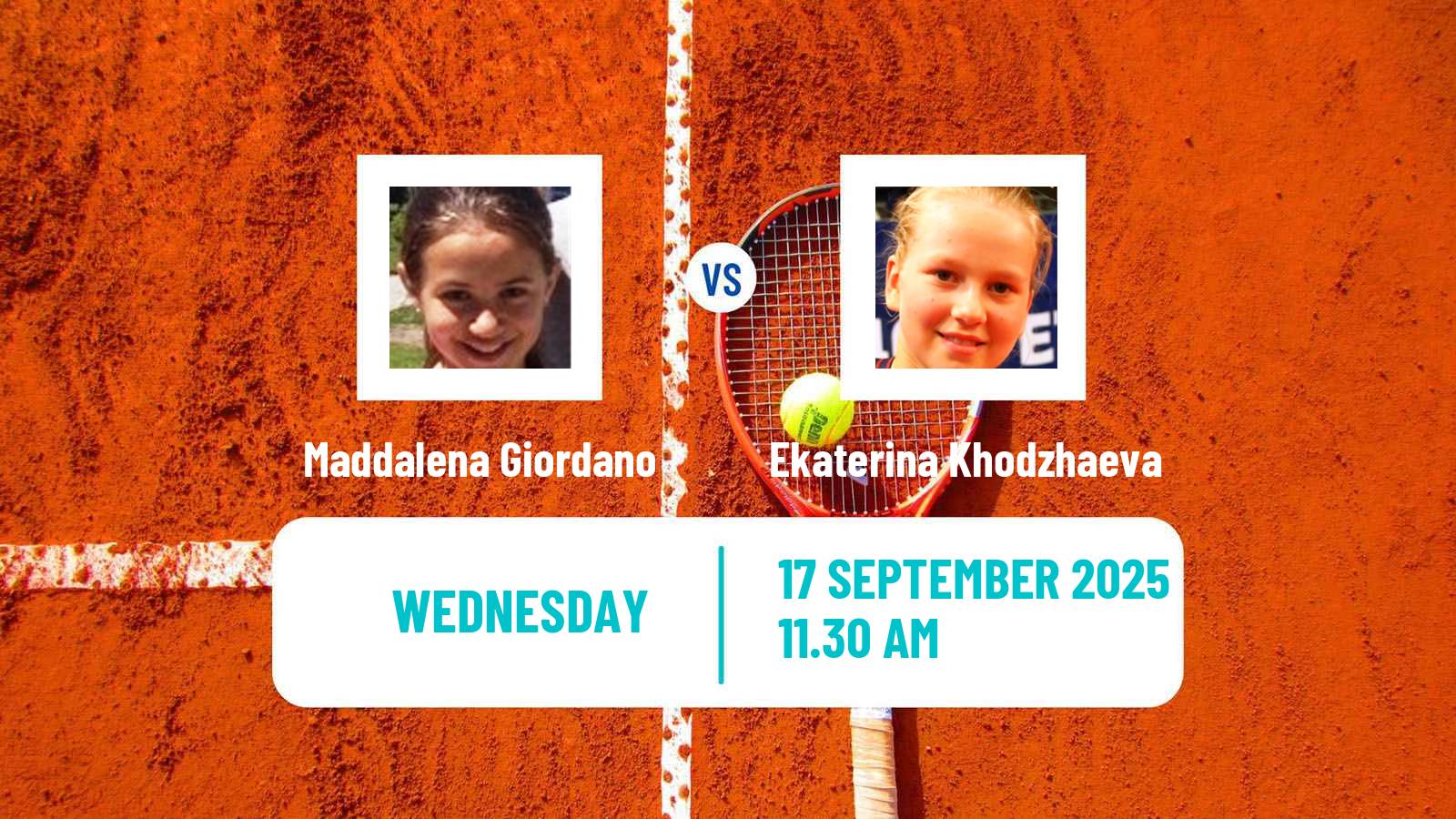 Tennis ITF W15 Hurghada 3 Women Maddalena Giordano - Ekaterina Khodzhaeva