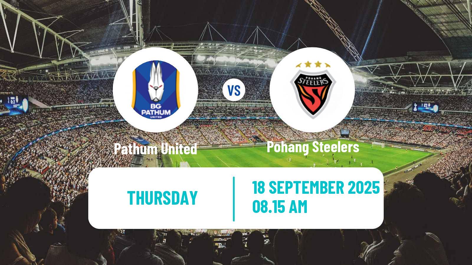 Soccer AFC Champions League 2 Pathum United - Pohang Steelers