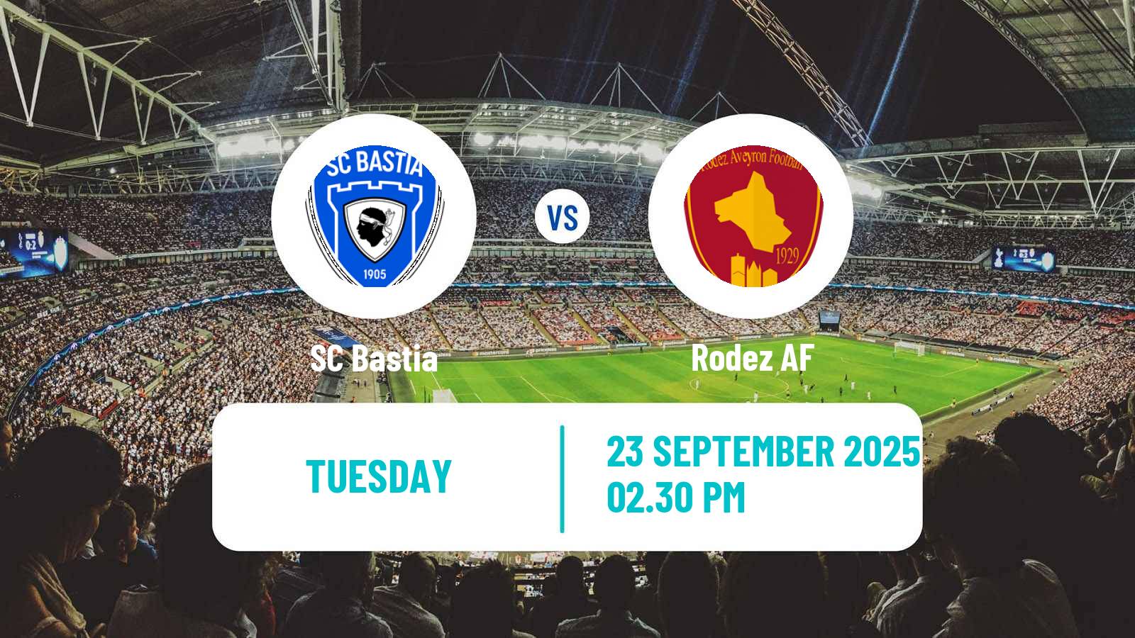 Soccer French Ligue 2 Bastia - Rodez