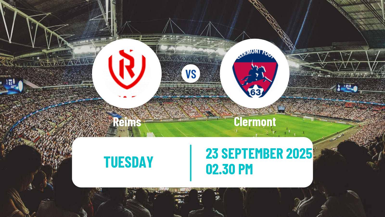 Soccer French Ligue 2 Reims - Clermont