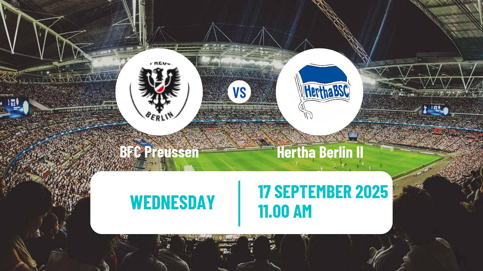 Soccer German Regionalliga Nordost Preussen - Hertha Berlin II