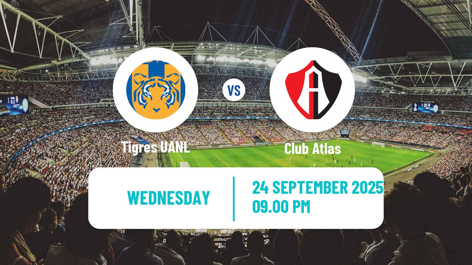 Soccer Mexican Liga MX Tigres UANL - Atlas