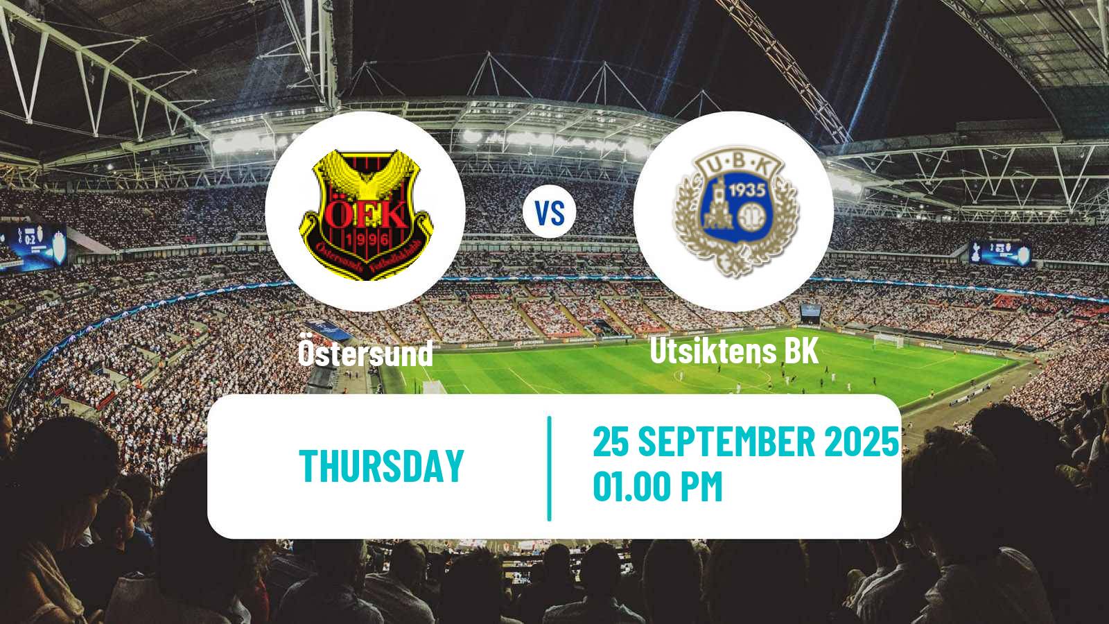 Soccer Swedish Superettan Östersund - Utsikten
