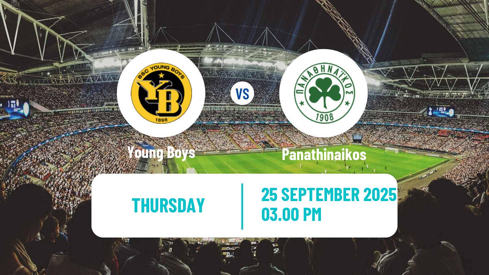 Soccer UEFA Europa League Young Boys - Panathinaikos
