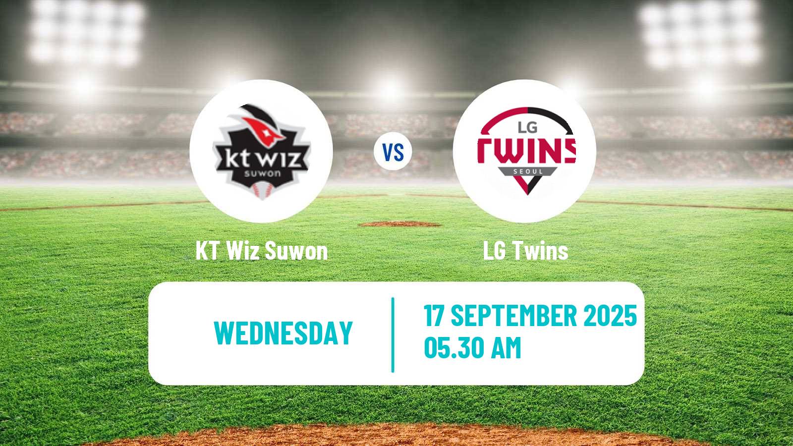 Baseball KBO KT Wiz Suwon - LG Twins