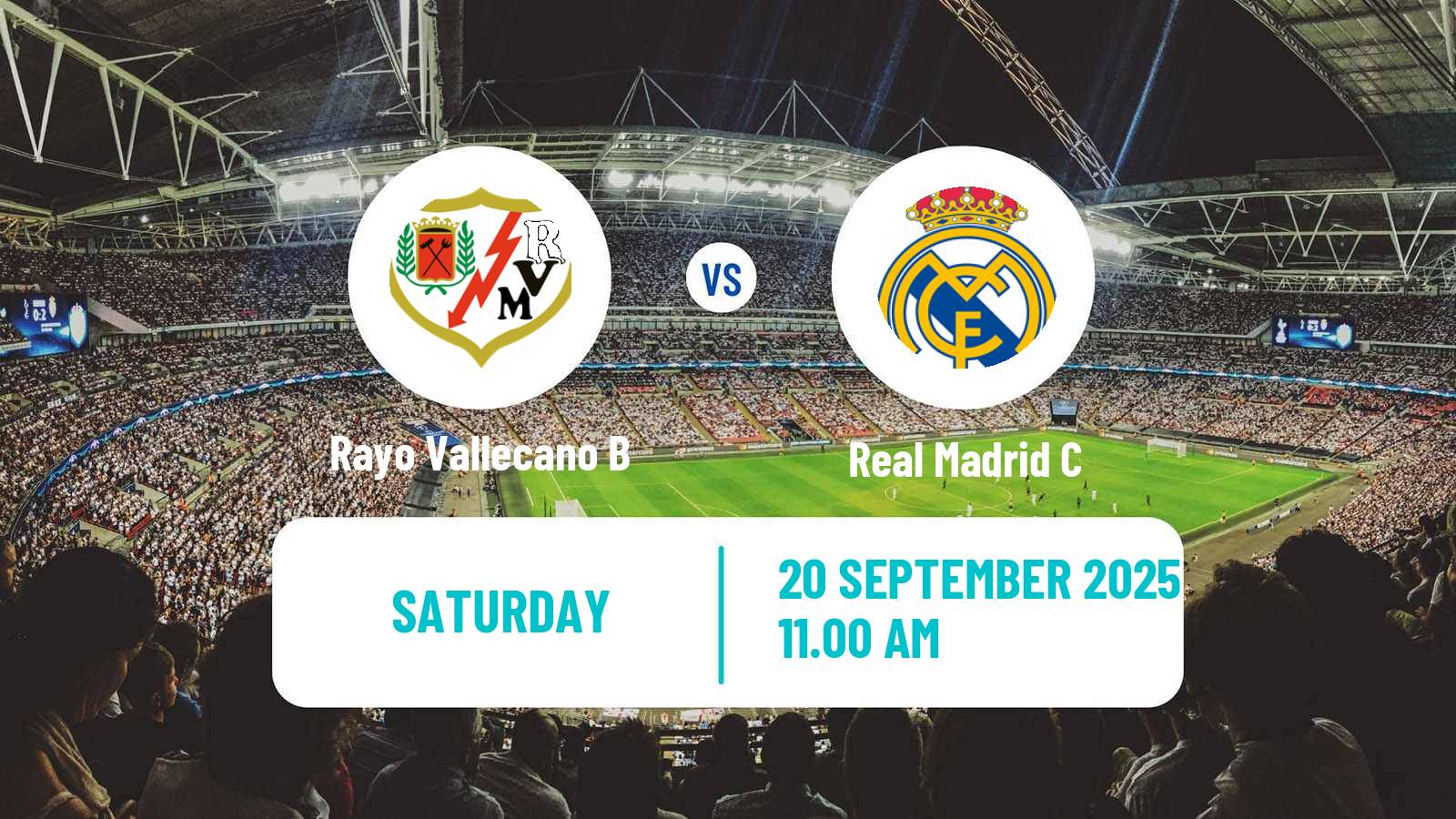 Soccer Spanish Segunda RFEF - Group 5 Rayo Vallecano B - Real Madrid C