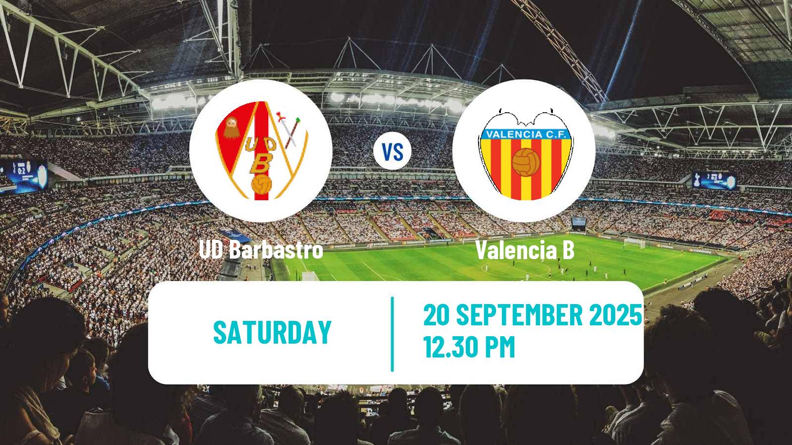 Soccer Spanish Segunda RFEF - Group 3 Barbastro - Valencia B