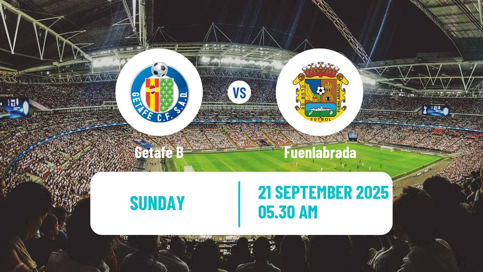 Soccer Spanish Segunda RFEF - Group 5 Getafe B - Fuenlabrada