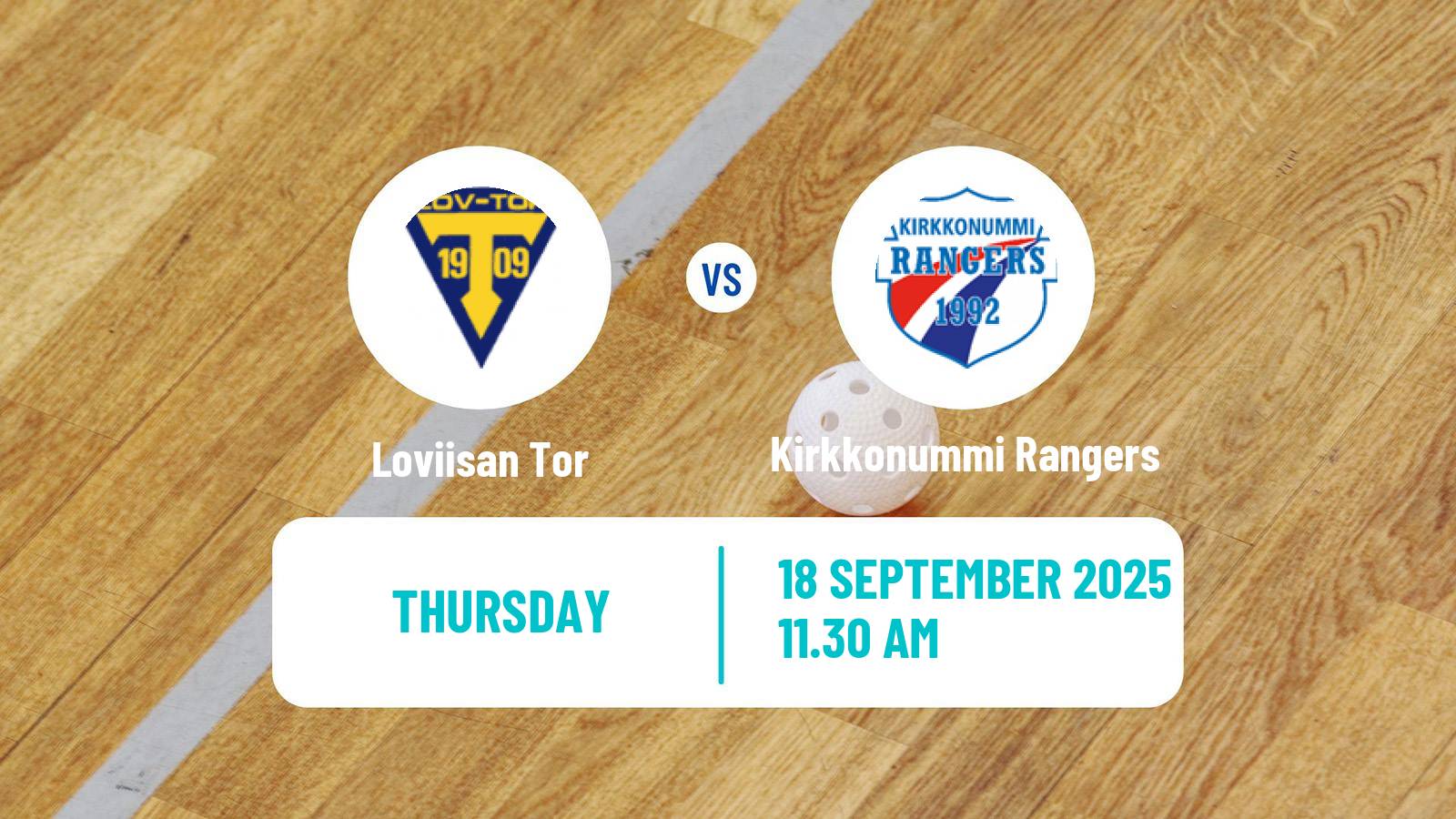 Floorball Finnish Divari Loviisan Tor - Kirkkonummi Rangers